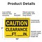 Signmission Clearance _Ft._In., 10 in W x Rectangle, Plastic OS-2PACK-CS-P-710-L-19126 - alternate 7